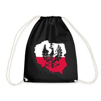 Pays polonais Drapeau polonais Drapeau - Sac de sport léger - noir - Devant