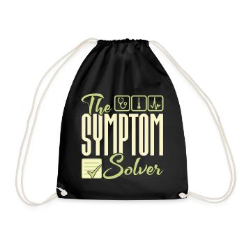 The Symptom Solver - Diagnostician - Drawstring Bag - black - Front