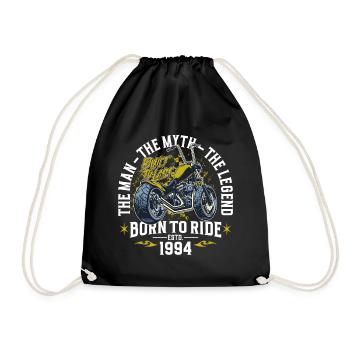 1994 Jahrgang Mann Mythos Legende Motorrad - Turnbeutel - Schwarz - Vorne