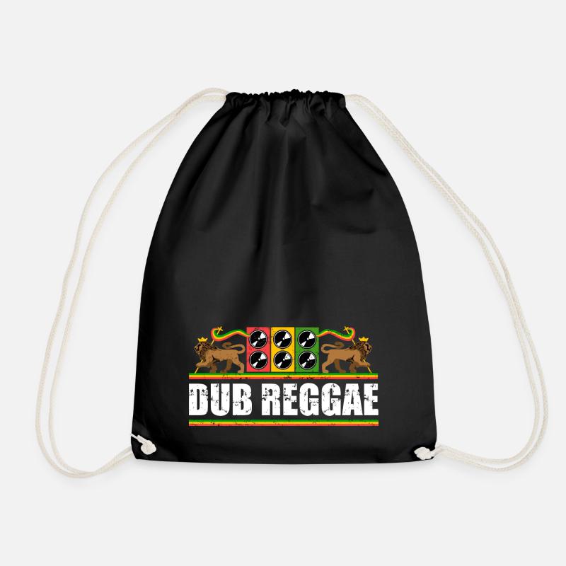 Dub reggae - Drawstring Bag - black