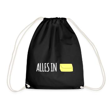 Tout dans le beurre - Sac de sport léger - noir - Devant