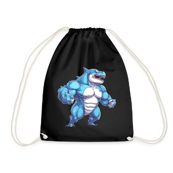 Bodybuilder Shark - Sac de sport léger - noir - Devant