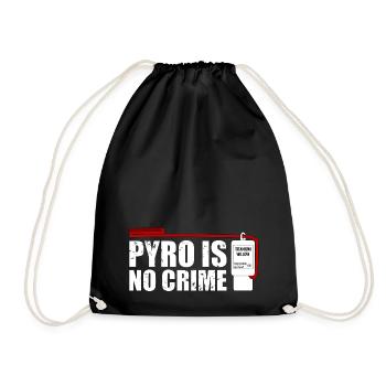 Pyro n'est pas un feu d'artifice de crime - Sac de sport léger - noir - Devant