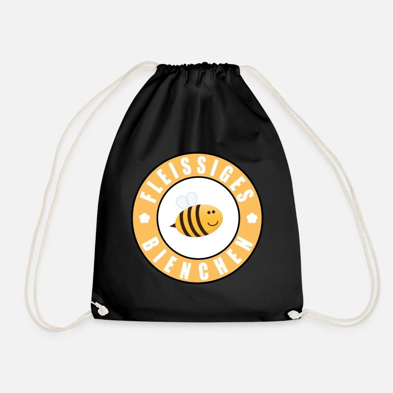 Fleissiges Bienchen - Turnbeutel - Schwarz