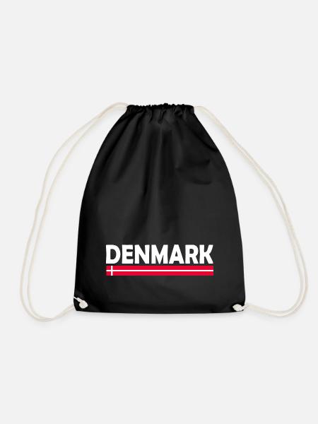 Dänemark - Turnbeutel - Schwarz