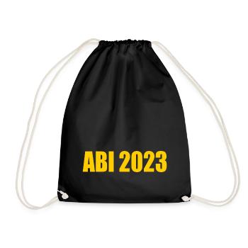 Abi 2023 - Turnbeutel - Schwarz - Vorne