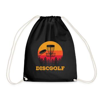 Frisbee Vintage Discgolf disque cadeau - Sac de sport léger - noir - Devant