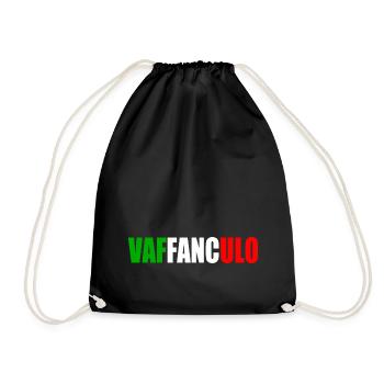 Vaffanculo - Drawstring Bag - black - Front