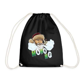 Vape Père Noël - Vape Santa Claus - Sac de sport léger - noir - Devant