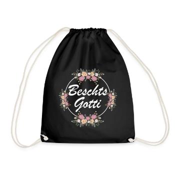 Beschts Gotti - Turnbeutel - Schwarz - Vorne