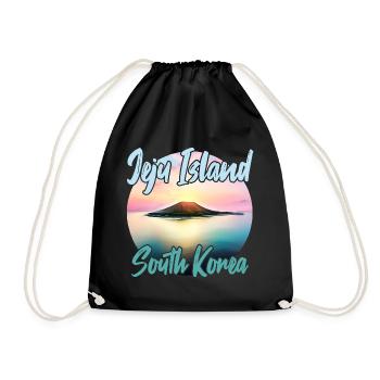 Jeju Island at sunset - Drawstring Bag - black - Front