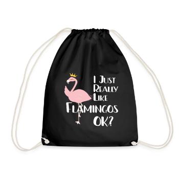 Cadeau Flamingo - Sac de sport léger - noir - Devant