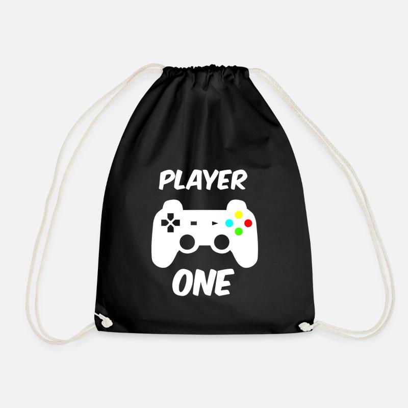 Player One - Player Two Partnerlook P52 A - Turnbeutel - Schwarz