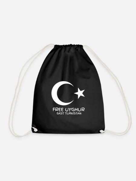 FREE UYGHUR - East Turkistan - Turnbeutel - Schwarz