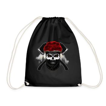 Black Forest Axt Tobera Skull - Turnbeutel - Schwarz - Vorne
