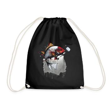 Japanese Carp - Drawstring Bag - black - Front