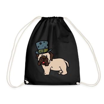 Idée cadeau Dog Owner Pug Hat Mister Sir - Sac de sport léger - noir - Devant