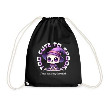 Trop mignon pour effrayer la sorcière - Sac de sport léger - noir - Devant