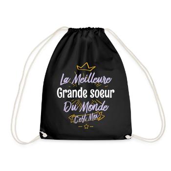 La meilleure grande-soeur du monde - Sac de sport léger - noir - Devant