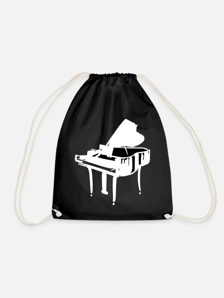 Piano blanc - Sac de sport léger - noir