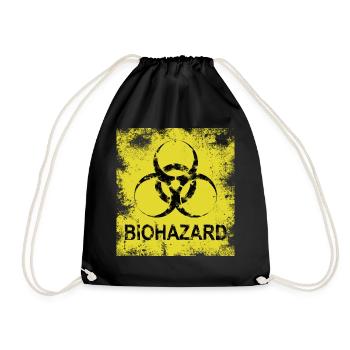 BIOHAZARD LOGO VINTAGE - Drawstring Bag - black - Front