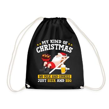 My Kind Of Christmas - Weihnachten im Sommer - Turnbeutel - Schwarz - Vorne