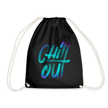 Chill out - Drawstring Bag - black - Front
