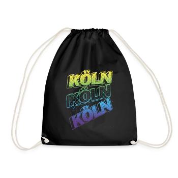 Cologne Allemagne City Font Skyline Accueil - Sac de sport léger - noir - Devant
