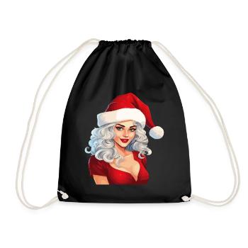 Père Noël Femme Sexy Noël Noël laid - Sac de sport léger - noir - Devant