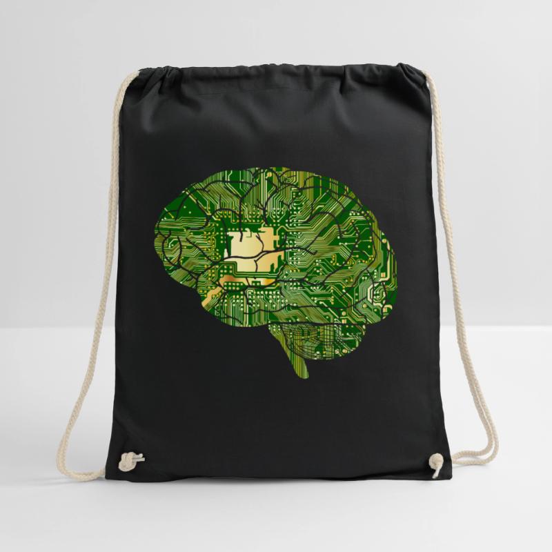 Brain - Computer Board - Artificial Intelligence Drawstring Bag
