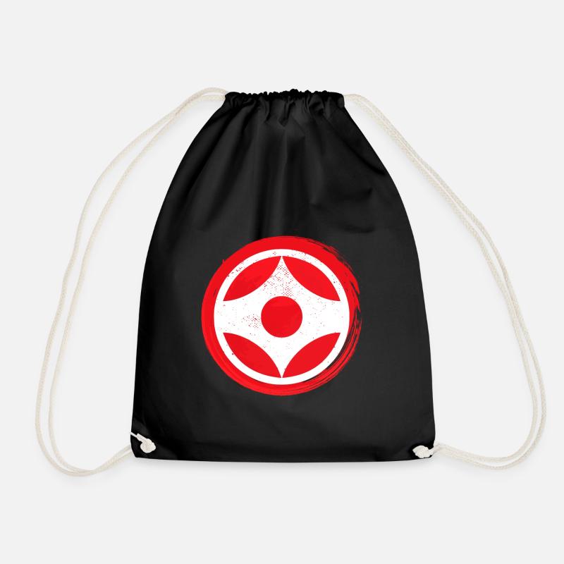 Karate Kyokushin Logo - Turnbeutel - Schwarz