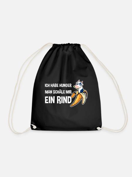 Grillen Ich Habe Hunger Man Schäle Mir Ein Rind - Turnbeutel - Schwarz