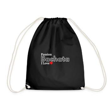 Bachata passion I love cadeau humour danse latine - Sac de sport léger - noir - Devant