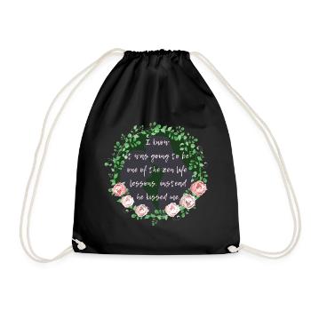 Rose Hathaway Quote, Vampire Academy Rochelle Mead - Drawstring Bag - black - Front