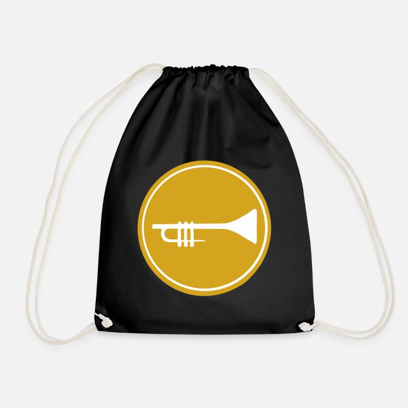 Trumpet - Drawstring Bag - black