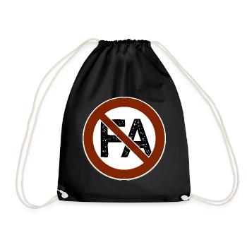 antifa italy italien - Turnbeutel - Schwarz - Vorne
