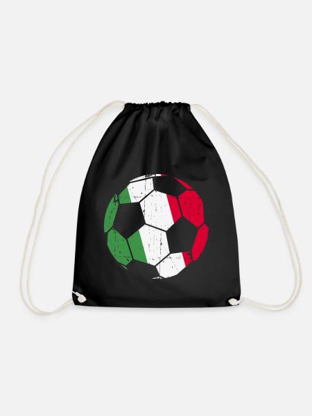 Italien, Fußball, Mannschaft, Fan, Meister - Turnbeutel - Schwarz