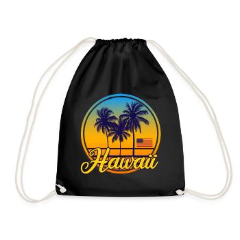 Hawaii USA Amerika - Turnbeutel - Schwarz - Vorne