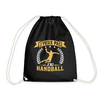 j'peux pas j'ai handball joueur de handball - Sac de sport léger - noir - Devant