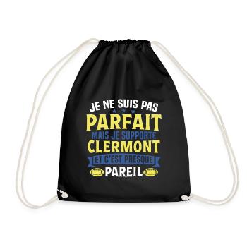 Rugby clermot cadeau de rugby de clermont - Sac de sport léger - noir - Devant