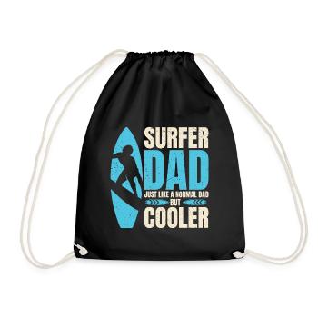 surfer Dad Like A Regular Dad But Cooler - Sac de sport léger - noir - Devant