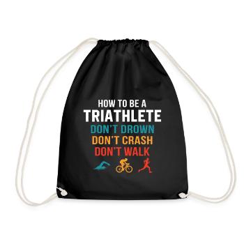 How to be a triathlete - Sac de sport léger - noir - Devant