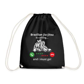 Brazilian jiu jitsu is calling and i must go - Sac de sport léger - noir - Devant