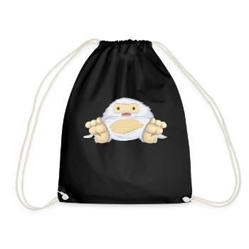 yeti - Drawstring Bag - black - Front
