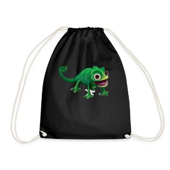 Caméléon design original - Sac de sport léger - noir - Devant