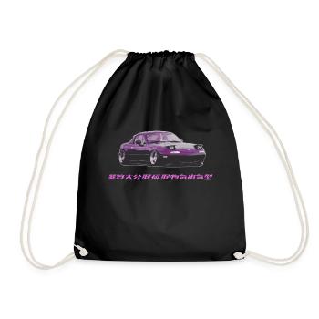 Pink Miata - Turnbeutel - Schwarz - Vorne