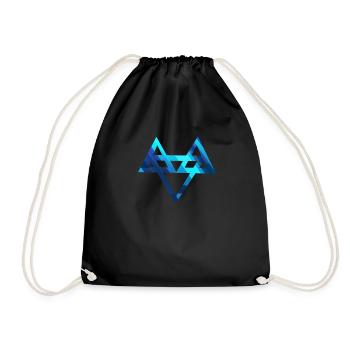 Neffex 3D Blue Logo 1 - Turnbeutel - Schwarz - Vorne
