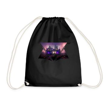 Maison victorienne d’Halloween au design moderne - Sac de sport léger - noir - Devant
