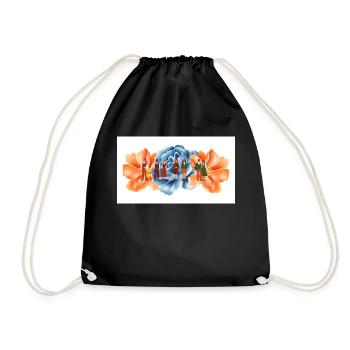 Moderner Herbst Design für Taschen - Turnbeutel - Schwarz - Vorne
