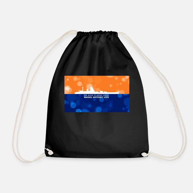 HMS Nelson or Rodney Cover - Drawstring Bag - black